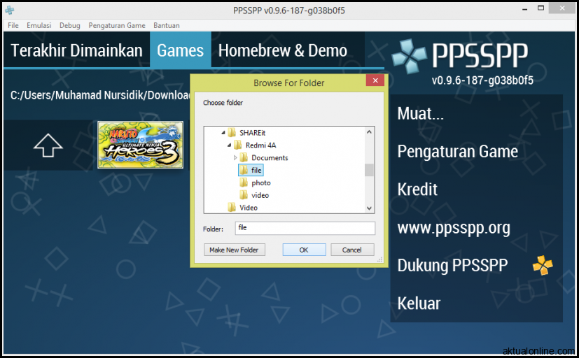 Cara Memasang Game PPSSPP Di Android dan PC, Gampang Sekali - Jeesher